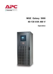 Mge Galaxy 5000 60 Kva User Manual